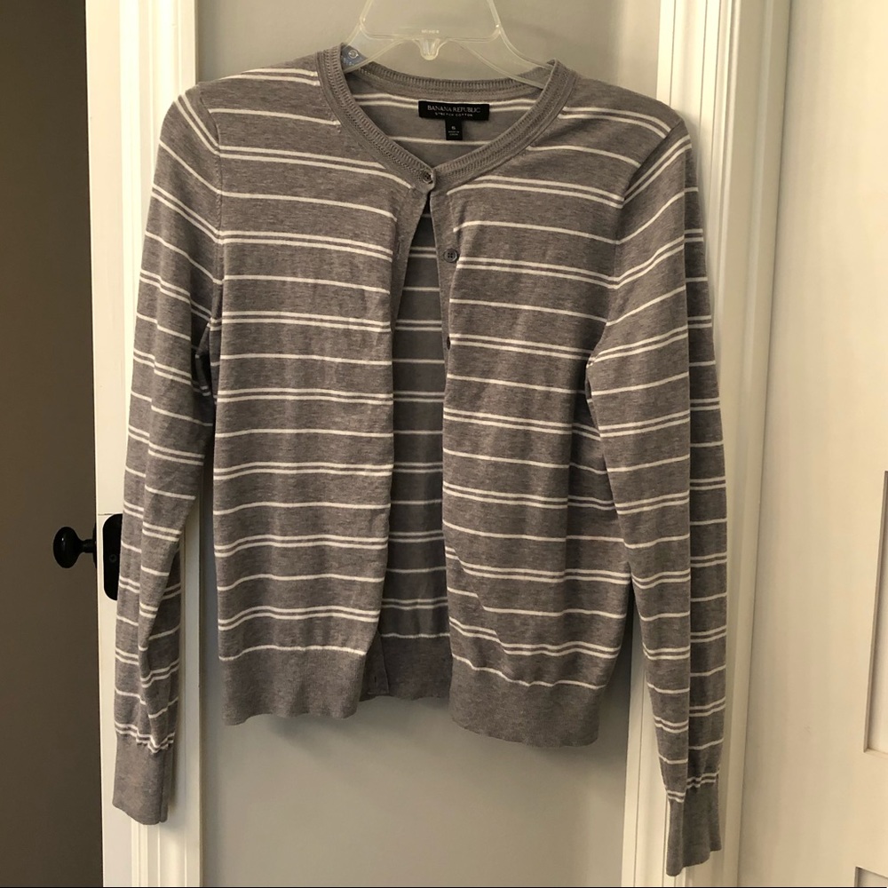 Banana Republic Striped Cardigan